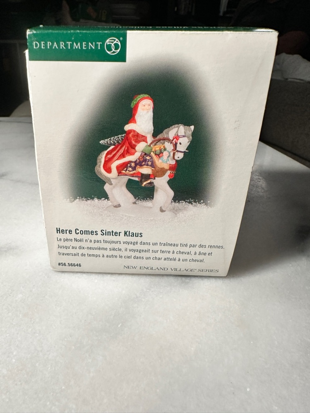 Department 56 Green and White Heritage Village Collection Box